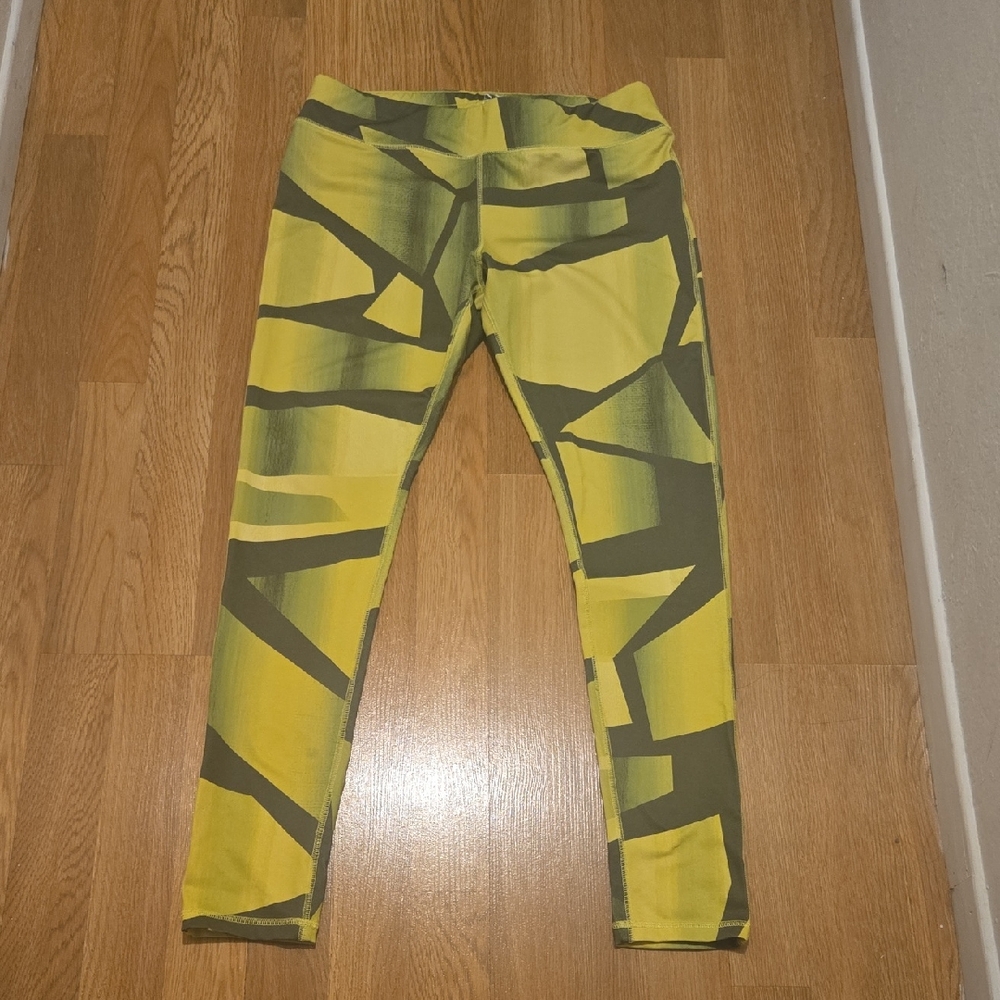New York & Company Womens Leggings - Yellow and Green